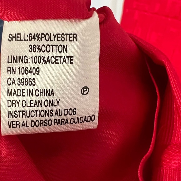 Tahari ASL Womens Geometric Square Neck Sleeveless Sheath Dress Red Size 4 - Picture 5 of 5